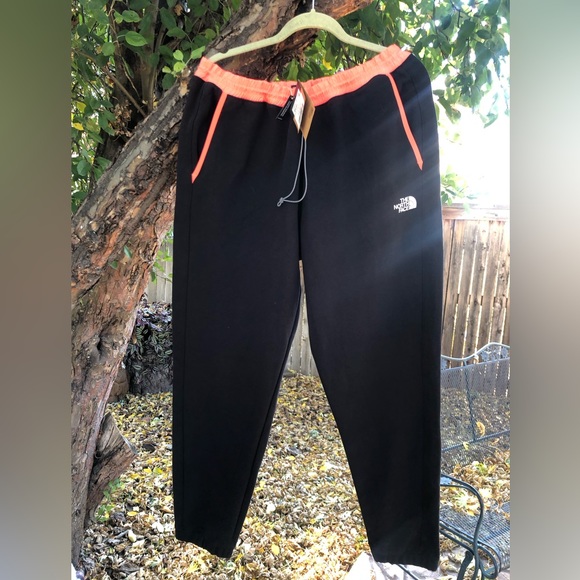 NWT The North Face TNF Tech Pants Black with Bright Coral Trim New Size XXL - Picture 2 of 14